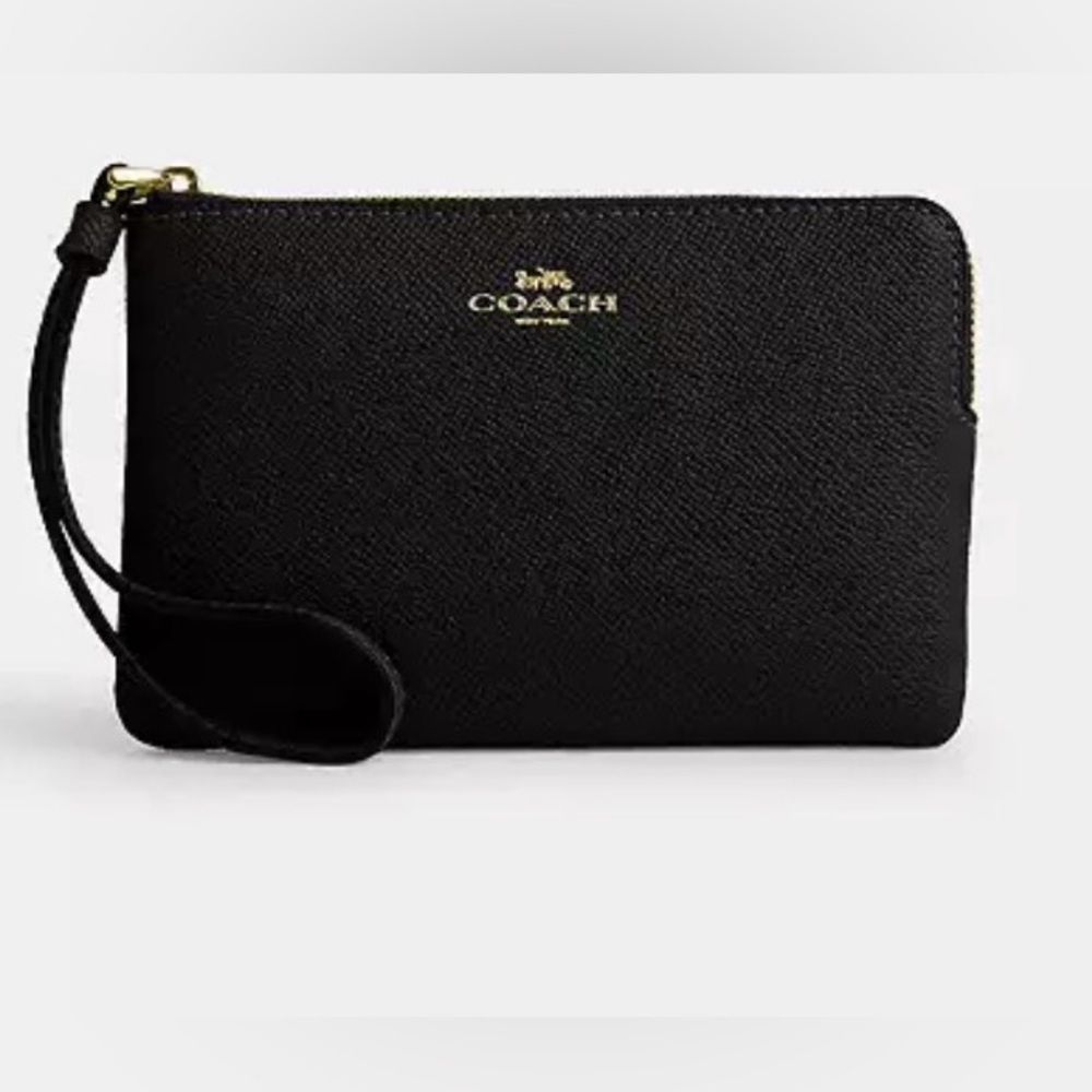 Coach Corner Zip Wristlet
